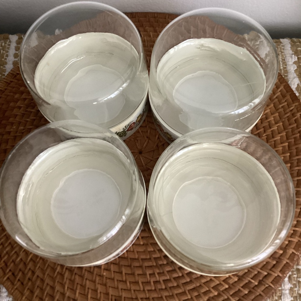 Vintage 1970s PYREX glass storage containers Set (4) Spice of Life 24 oz - Picture 4 of 5